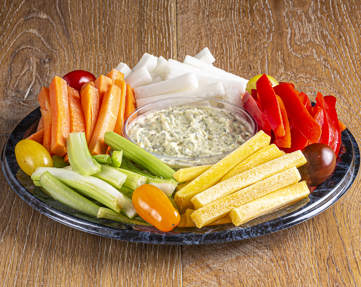 Plat de dips de légumes 